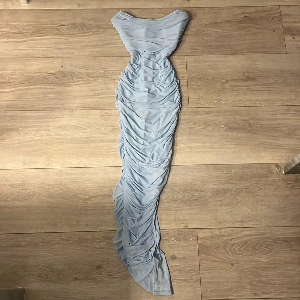 DEMI MAXI DRESS - BABY BLUE